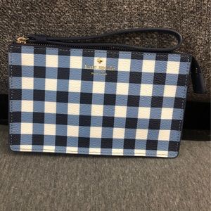 Kate Spade Hyde Lane Gingham Wristlet